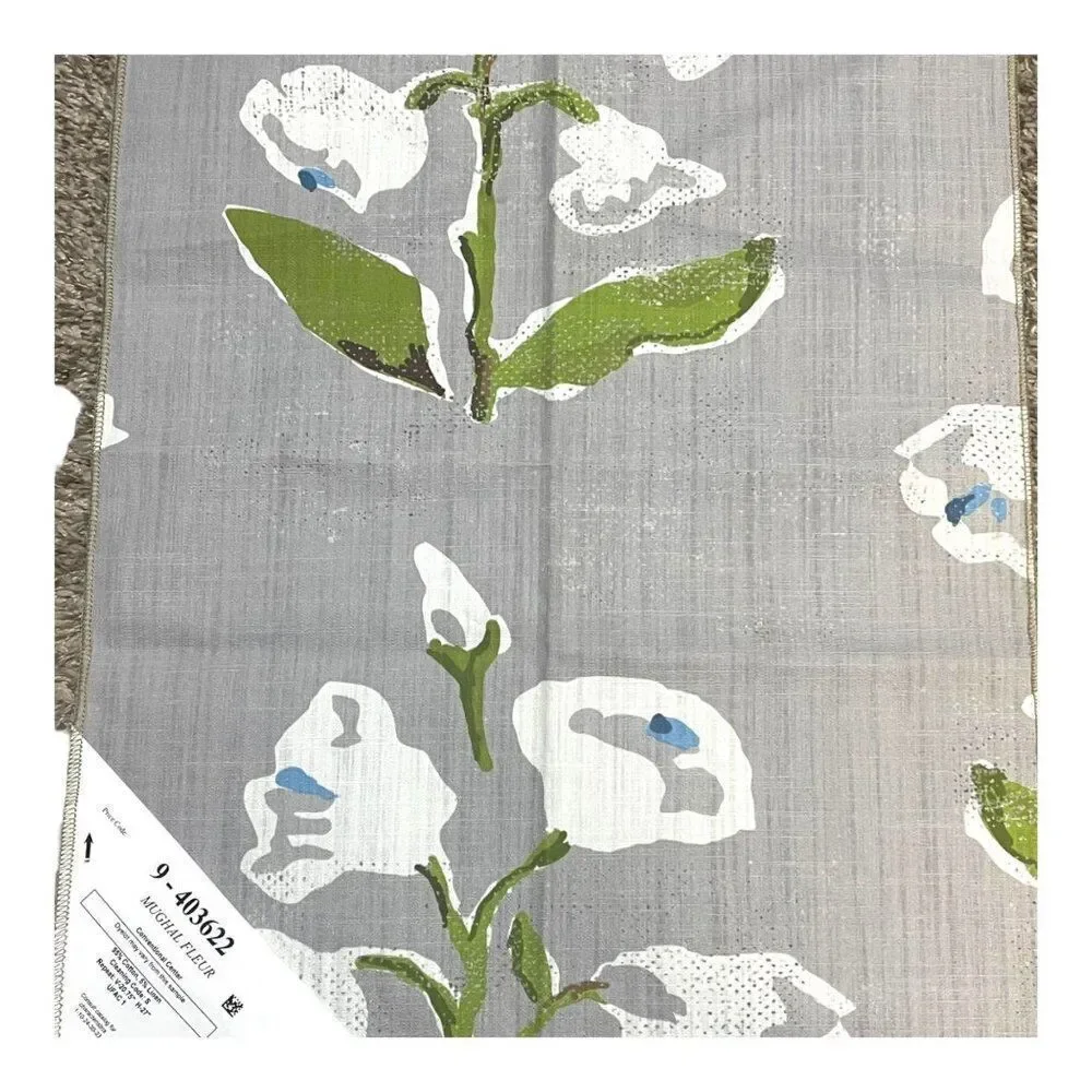 Set Of 4 Floral Indoor Outdoor Kaufman Fabric Samples Crafts Quilting Pillows - Picture 3 of 16